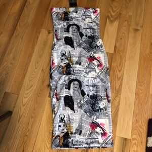 newspaper dress fashion nova